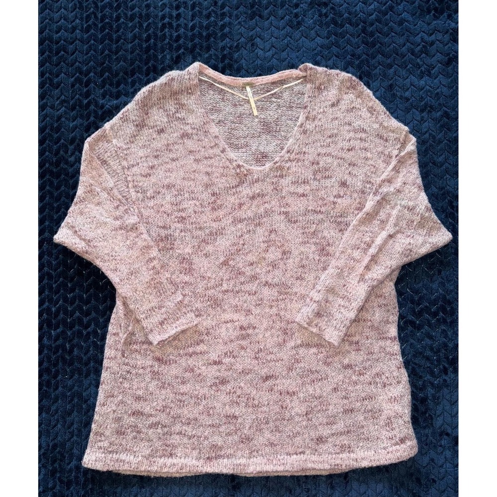 Free People Women's Pink‎ Oversized Sweater Size Small